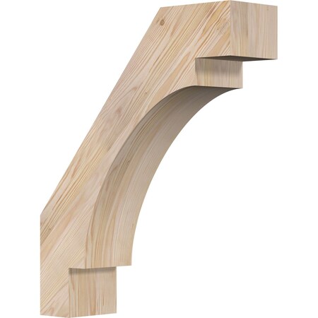 Ekena Millwork 5 1/2"W x 20"D x 24"H Merced Smooth Knee Brace, Douglas Fir BRC06X20X24MRC00SDF